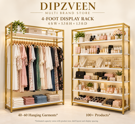 4 foot display rack at DIPZVEEN